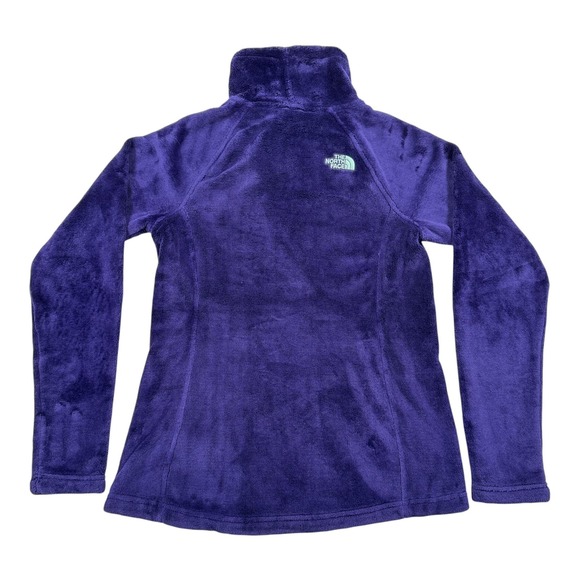 The North Face Jacket Womens Small Purple Osito Fleece Full Zip Plush Pockets - Picture 2 of 6